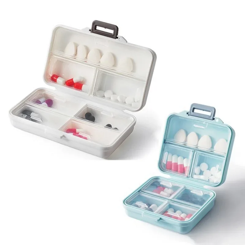 7 Grids Small Pill Cases Organizer Box Weekly Travel Pill Organizer Portable Pocket Pill Case Holder Plastic Box Pastillero