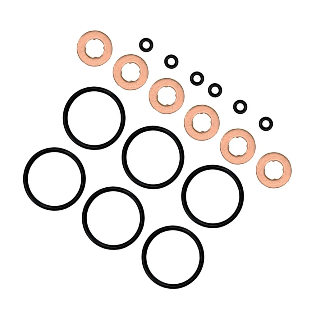 18pcs Engines Injector Washers & O-Ring Seals Kit 13532247156 13537794553 For BMW Automotive Parts Accessories
