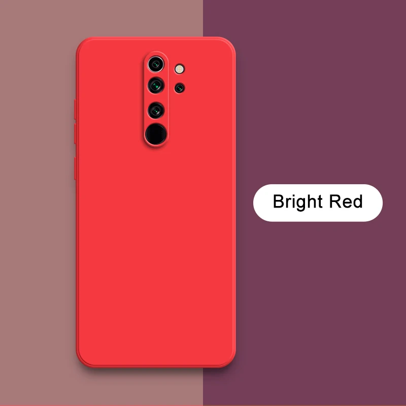 Originele Vierkante Vloeibare Siliconen Leuke Case voor Xiaomi Redmi Note 8 Pro Volledige Beschermende Achterkant Note 8 T Note 8 Pro telefoon Tas
