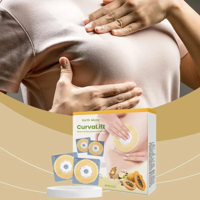 Parche curvo para realzar el busto, levantamiento de senos Sexy, reafirmante, cuidado nutritivo, pegatina Invisible fina y transpirable para el pecho para mujer