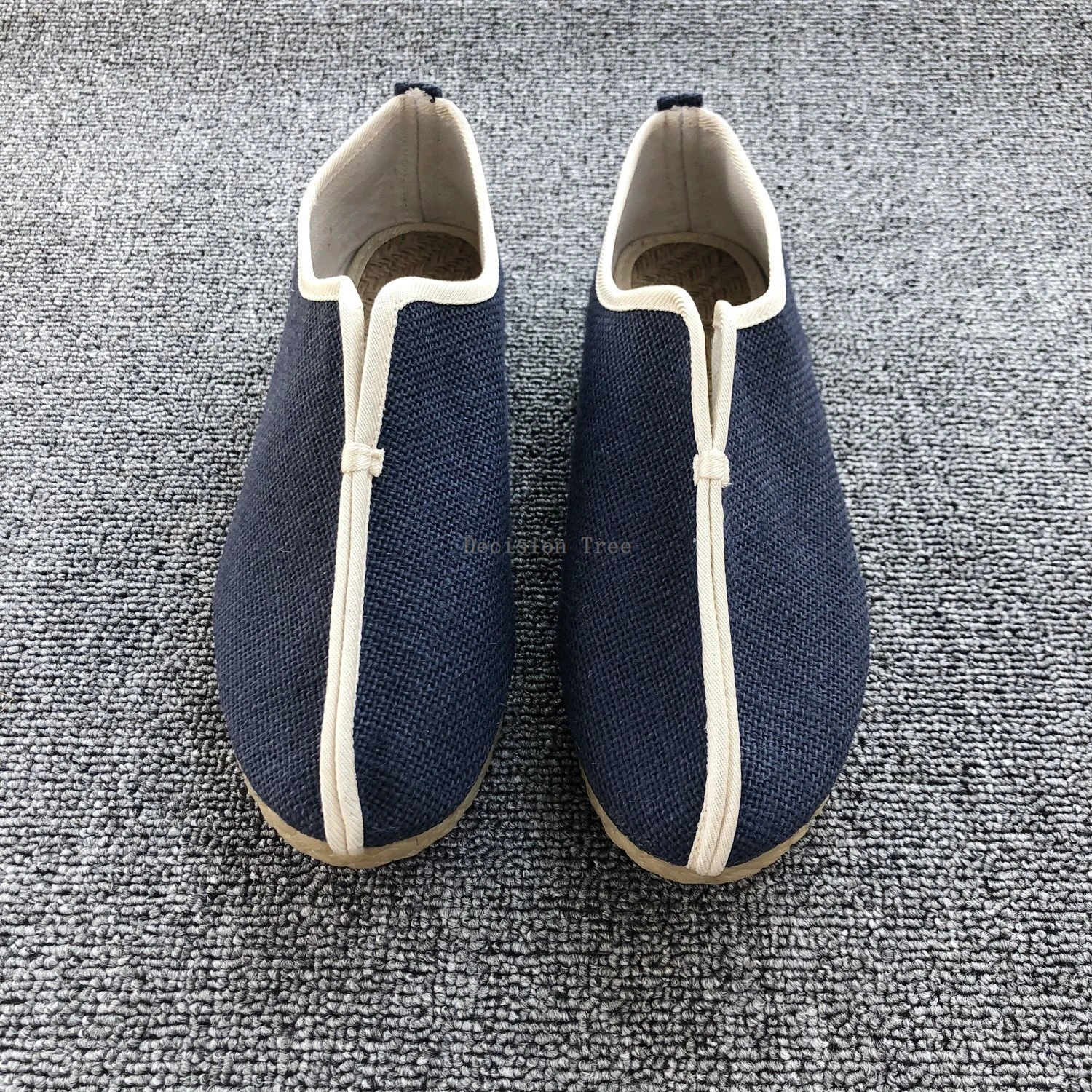 2025 chinese traditional retro style men linen shoes monk ethnic style cotton linen daily zen martial arts taichi practice shoes