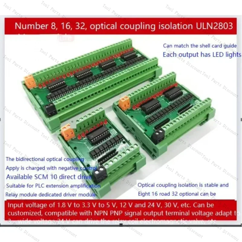 In Stock ULN2803 8-, 16-, 32-Channel Darlington Tube Module With Optocoupler