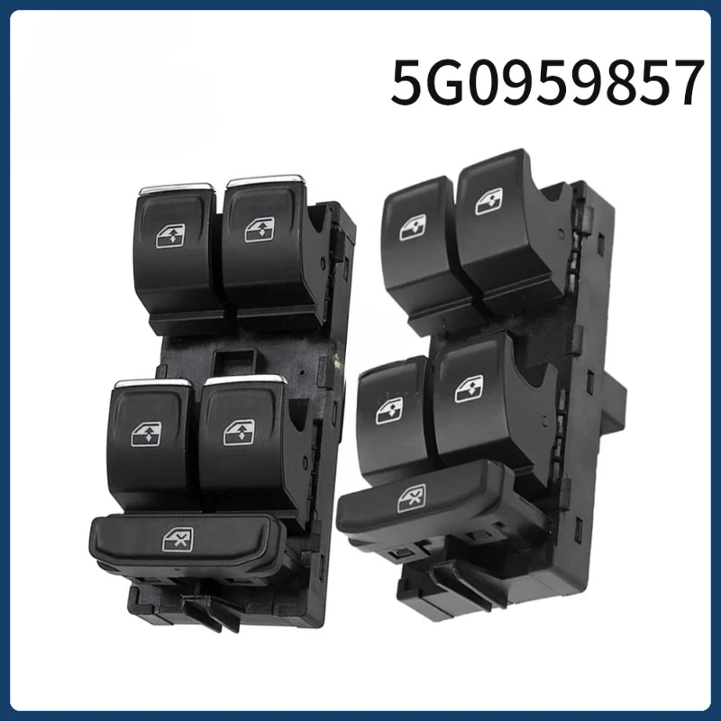 

5G0959857D/5G0959857C For Seat Leon Chrome Master Window Lifter Switch For VW Golf MK7 Passat B8 Tiguan Touran