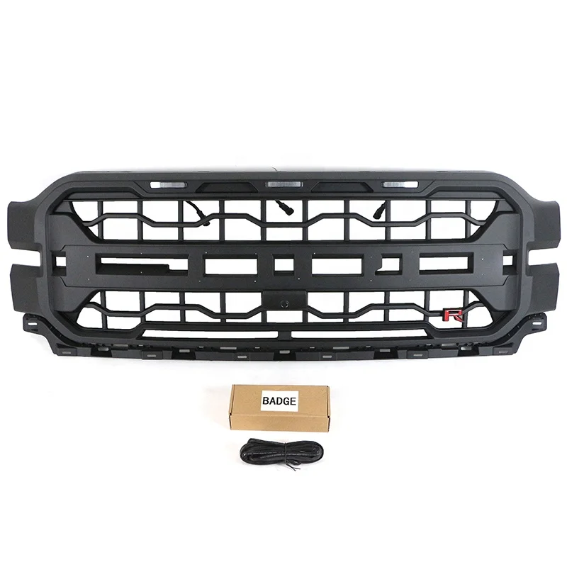 Auto Parts Other Exterior Accessories ABS Front Grille Car Radiator Grill With Led Fit For F150 2024 Lariat King Ranch Platinum
