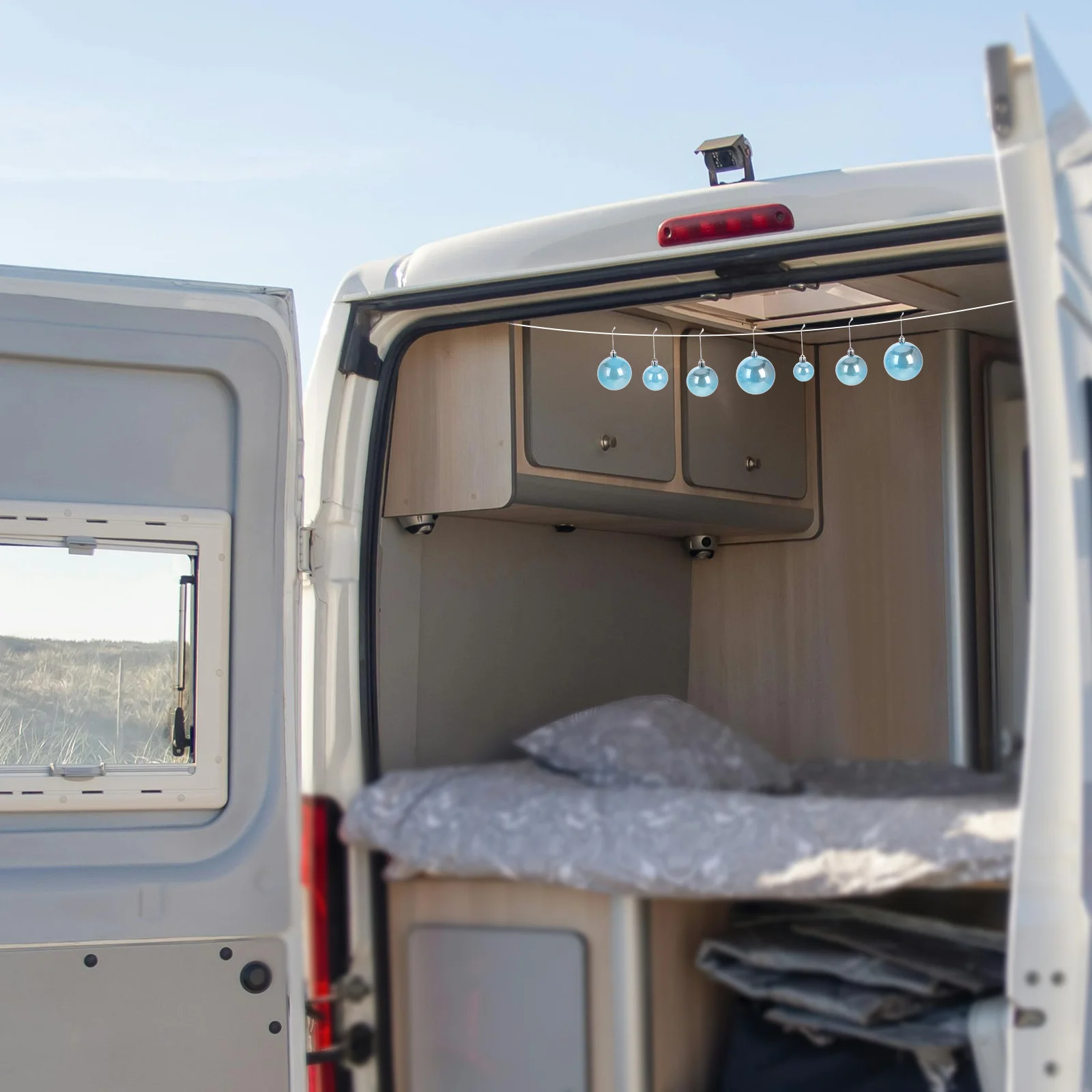 

37Pcs Holiday Pearl Ball Ornaments Shatterproof Unbreakable Christmas Hanging Balls Tree Wreath Decoration Set