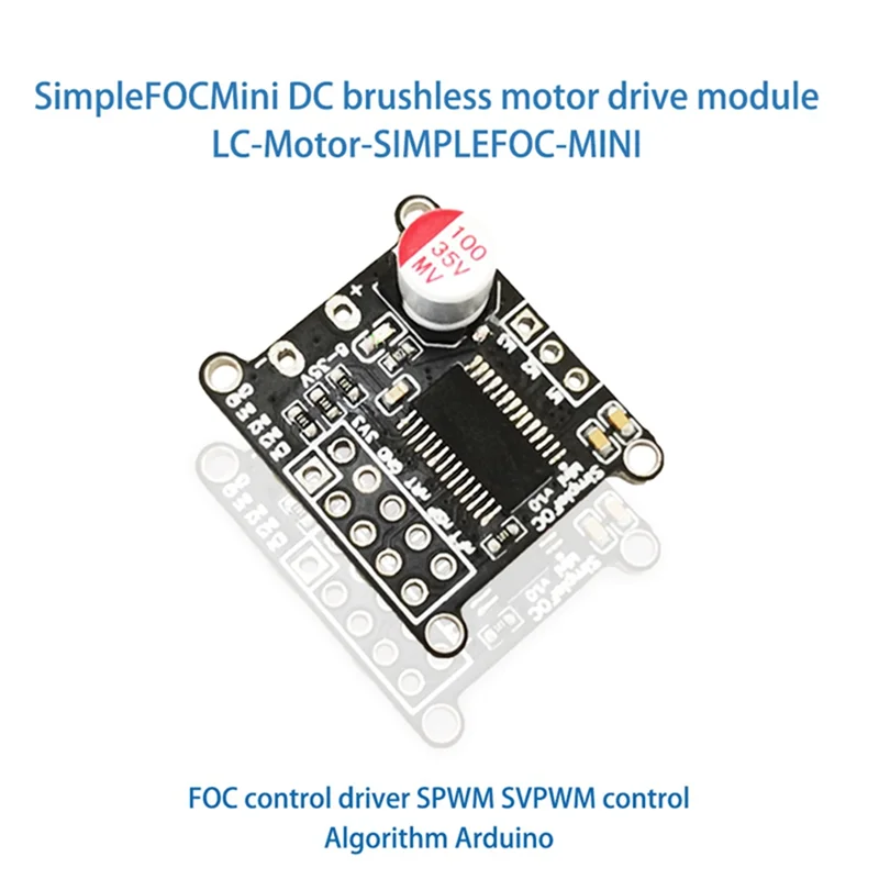 A14M Simplefocmini Brushless DC มอเตอร์บอร์ด FOC ไดร์เวอร์ควบคุม SVPWM อัลกอริทึมควบคุมโมดูลบอร์ดใช้งานง่าย