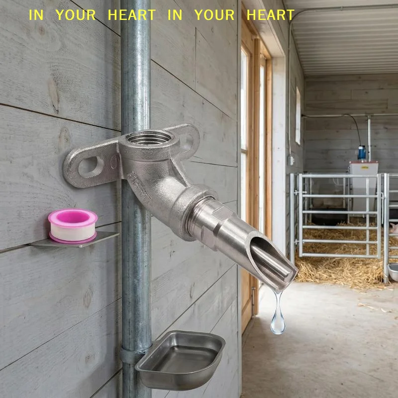 【X】Automatic Water Feeder for Piglets 12 Inch Thread Drinker Set for Livestock Farm Sturdy Easy Install Hydration Solution