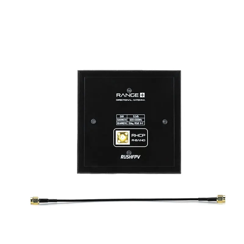 RUSHFPV RANGE PLUS 4X 5.8G 15.5dBi هوائي اتجاهي RHCP LHCP SMA الاستقطاب الدائري لطائرة RC طويلة المدى المتسابق FPV بدون طيار