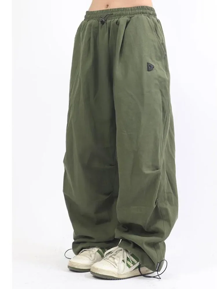 

Oversized Cargo Parachute Pants Women Japanese Style Gorpcore Wide Leg Joggers Hippie Baggy Vintage Sweatpants Trousers