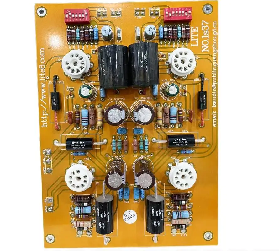 Finished Board LS37 Tube Phono Stage Board MM & MC Dual Input (No Tubes)