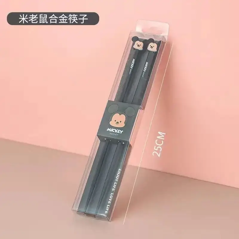 Baguettes mignonnes de dessin animé Donald Duck Disney, vaisselle créative Kawaii pour hommes et femmes, vaisselle de cuisine de Restaurant, cadeaux périphériques d'anime