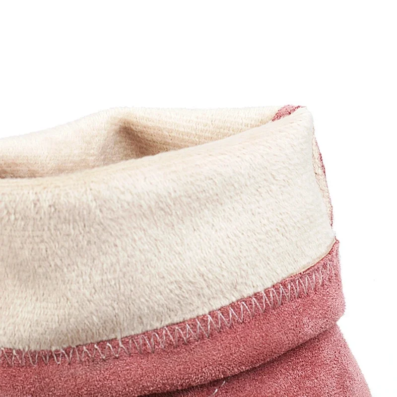 BLXQPYT بوتاس دي موهير حذاء من الجلد النساء الخريف الشتاء مطاطا الجوارب القصيرة الأحذية سميكة عالية الكعب الأحذية القوطية C22-77 #3