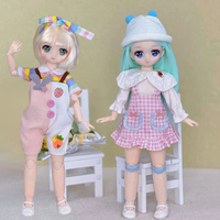 30cm Two-dimensional Anime Face Doll 1/6 Bjd Doll or Dress Up Clothes Children's Girl Birthday Gift Toys