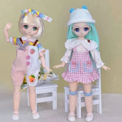 30cm Two-dimensional Anime Face Doll 1/6 Bjd Doll or Dress Up Clothes Children's Girl Birthday Gift Toys