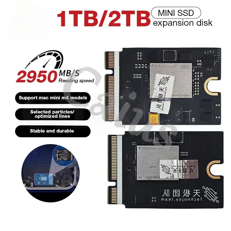 Solid State Drive Kit 512G/1T/2T For MAC MINI M4 SSD Capacity Upgrade hard disk internal hard drive drive Upgrade Memory DIY Kit