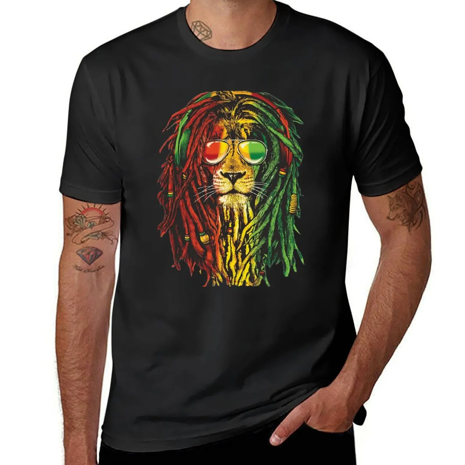 

Bob Marley Rasta Lion Art for Reggae Lover T-Shirt boys whites hippie clothes cute clothes mens graphic t-shirts hip hop