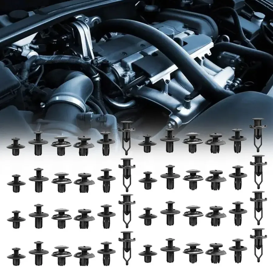 

300pcs Car Fastener Clip Mixed High Quality Auto Fastener Push Retainer Pin Rivet Bumper Door Trim Panel Car Replacement Parts