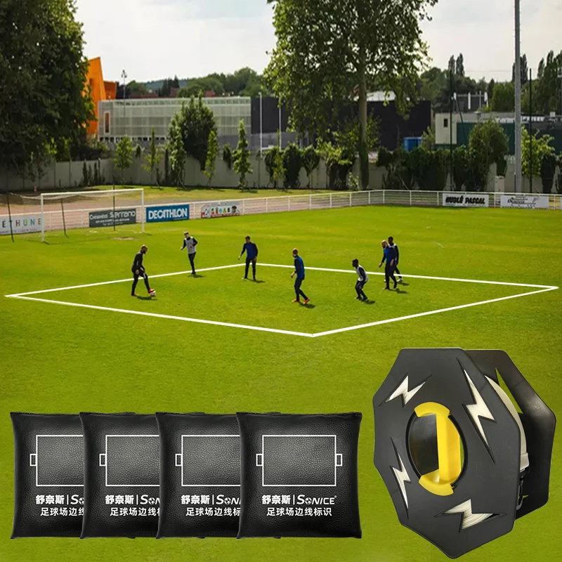 الإعداد السريع المدافع حارس المرمى معدات التدريب خط الملعب الحدود علامة خط الملعب نقطة علامة تدريب كرة القدم