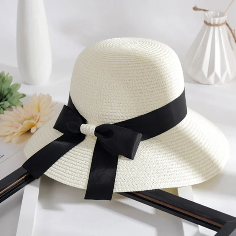 Neuer Sommer Eltern-Kind Bucket Hat Sonnenhut Damen Blumenkranz Mädchen Outdoor Strand Reise Sonnenschutz Strohhut Damenhut – Detail 10