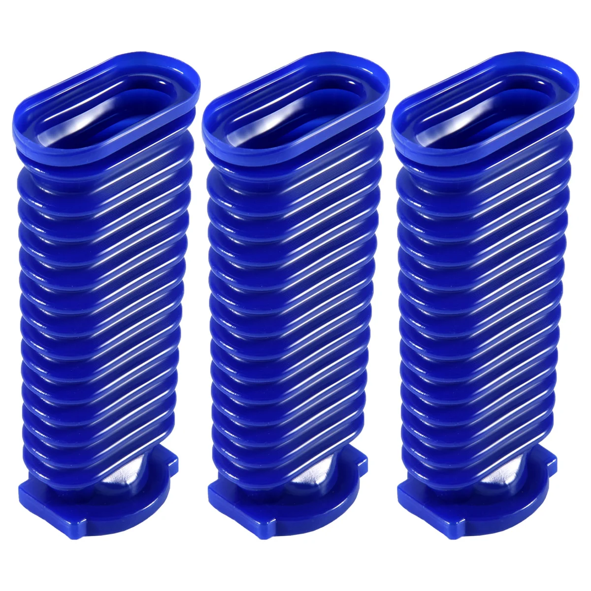 ABNP 3er-Pack blaue Trommelsaugschlauchanschlüsse für V6 V7 V8 V10 V11 Staubsauger-Ersatzteile