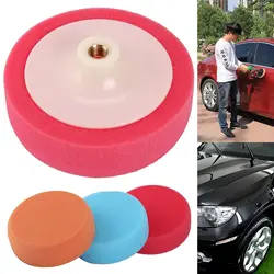 3PCS M14 Thread 150mm Car Polishing Heads Mop Pads Sponge Soft Foam Buffing Car Wash Maintenance Accessories