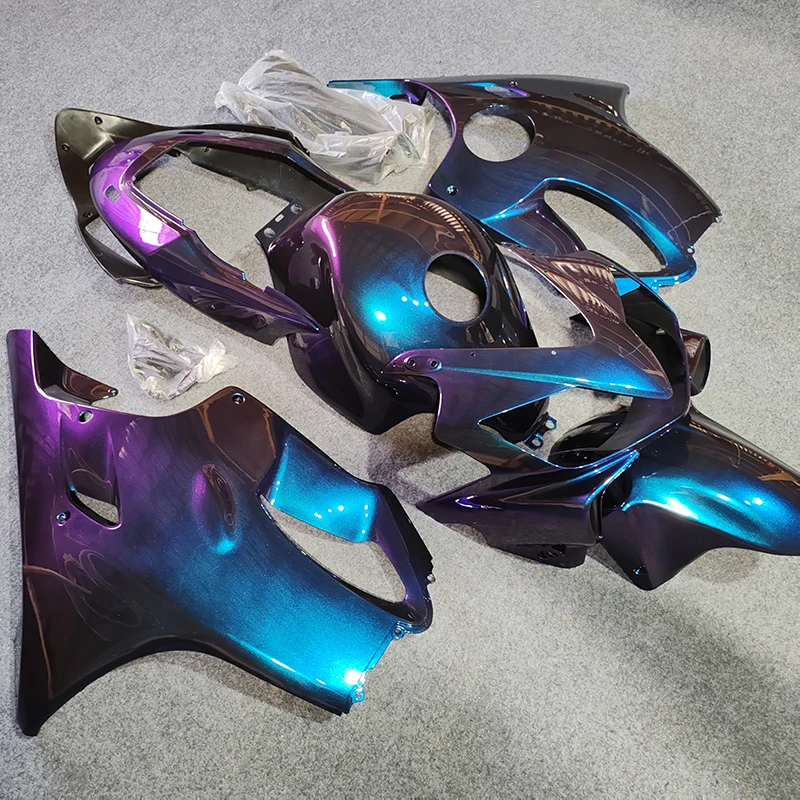 100% ABS حقن دراجة نارية هدية ل CBR600RR F4i 2004-2007 CBR 600 RR 04-07 الأزرق الأرجواني القلنسوة Fairings رسمت الملحقات
