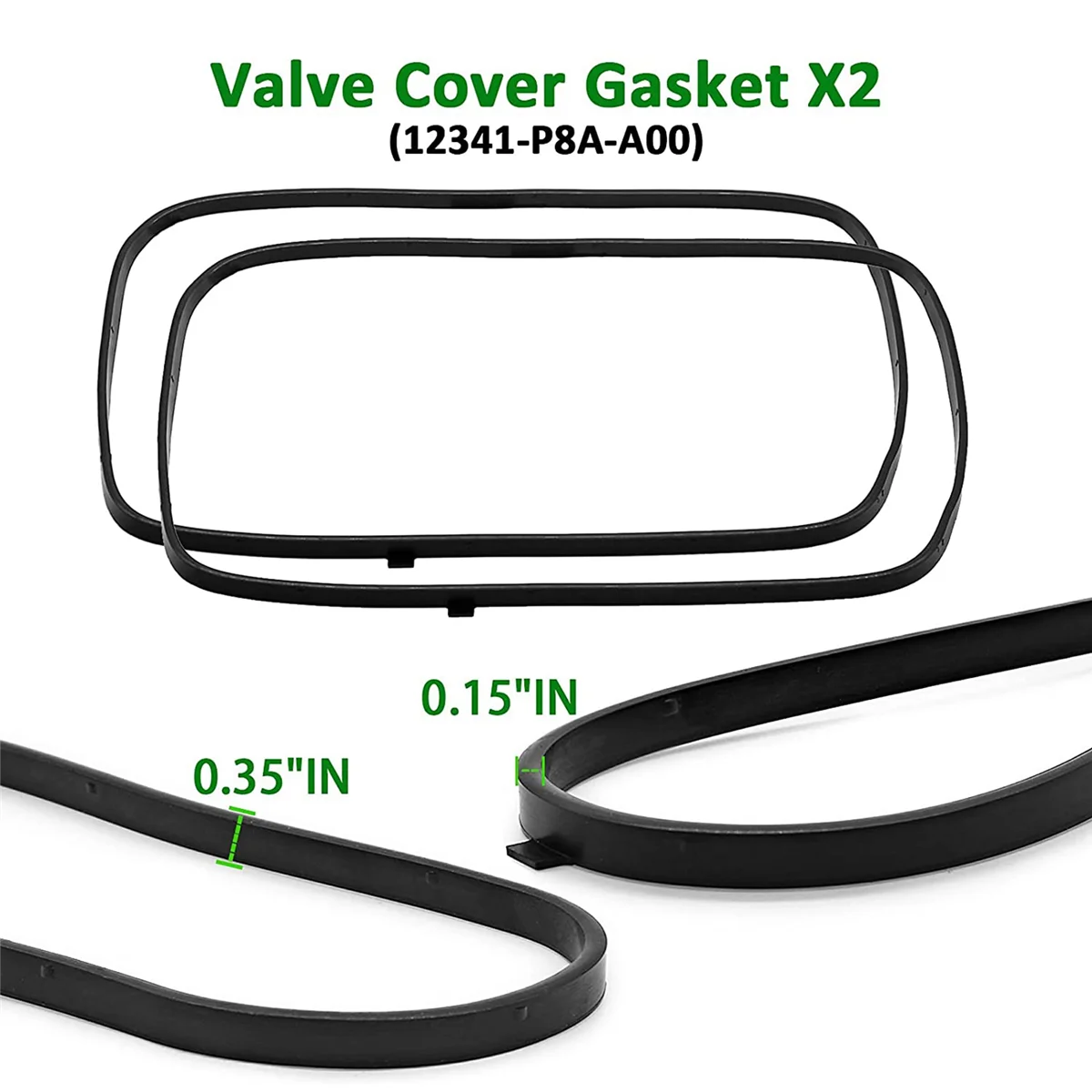 8X Engine Valve Cover Gasket Set 12030-P8A-A00 for Honda Acura -Accord Odyssey Pilot CL TL MDX 3.0L 3.2L 3.5L V6