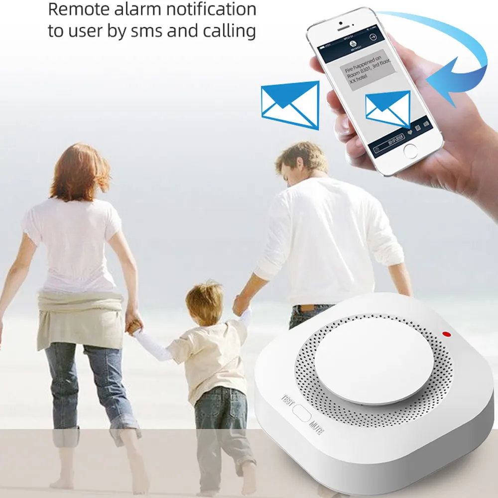 PGST Tuya Smart Zigbee датчик дыма детектор дыма датчик домашней безопасности для системы безопасности через приложение Smart Life