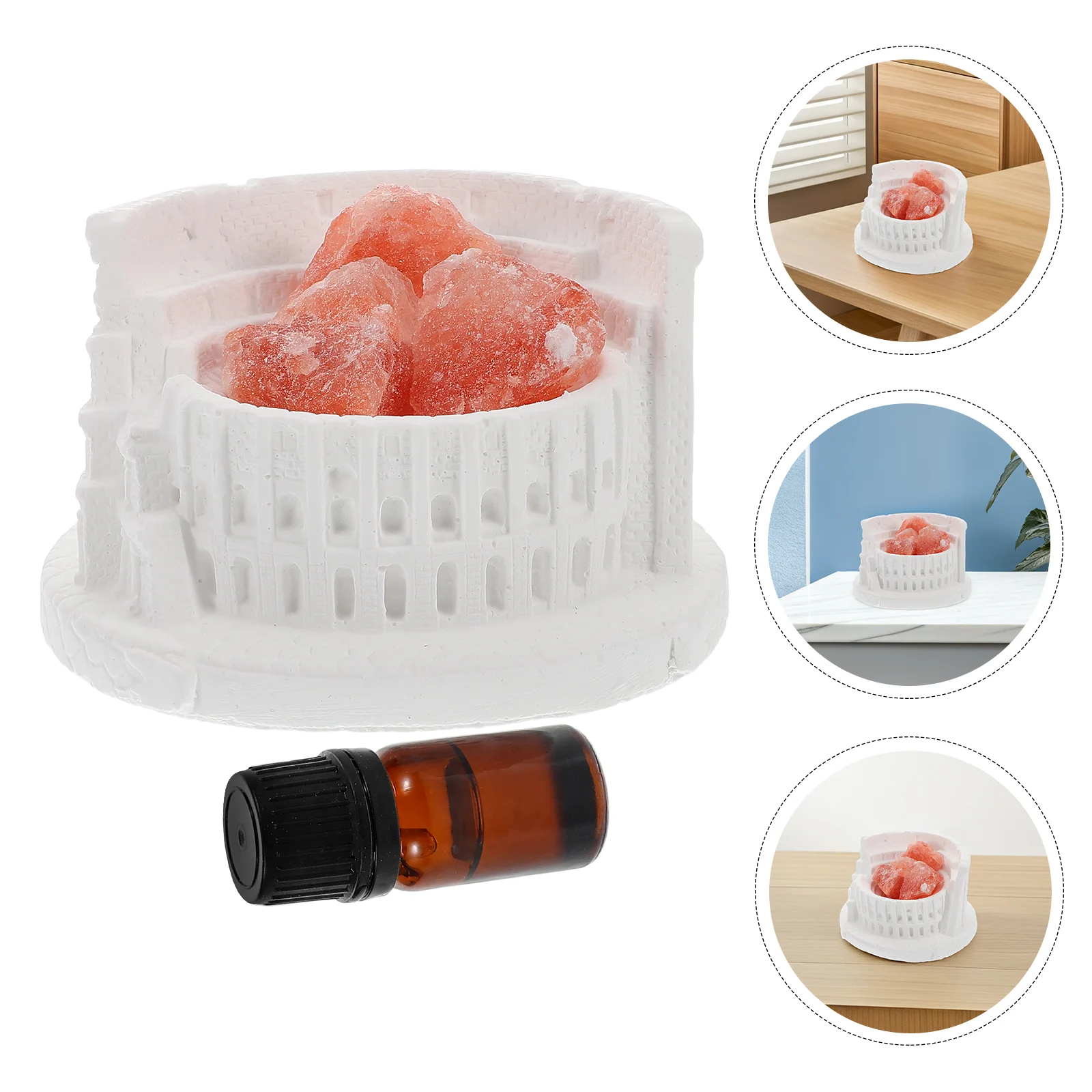 Dyfuzor do aromaterapii Kamień Sól Skała Biżuteria Dyfuzory Tablet Wisiorek Kryształ samochodowy