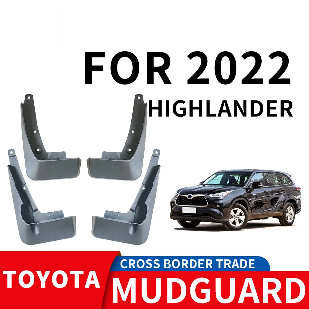 

For 2021-2024 TOYOTA highlander mudguard Mudflaps Front Rear Flares Splash Guards Cover Car Accessoie