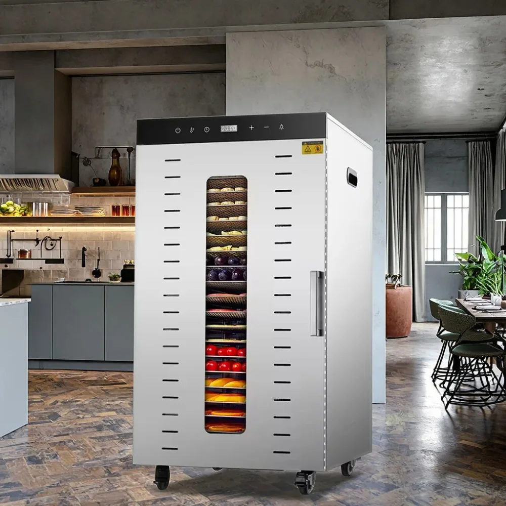 

20-лоточный коммерческий пищевой дегидратор для обезвоженных овощей, сушилка для фруктов и овощей