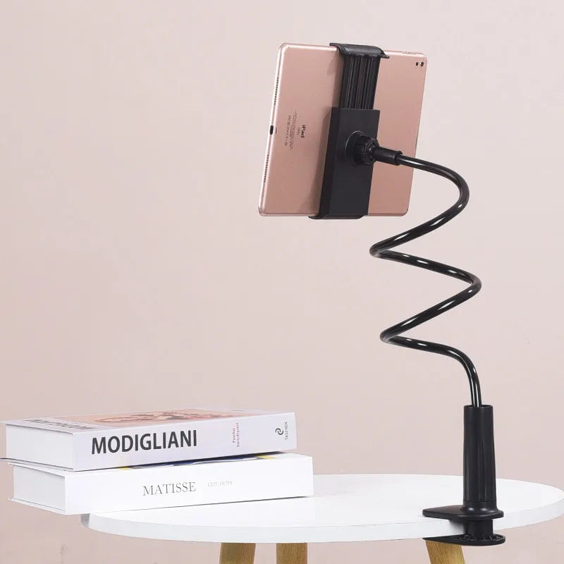 70cm 360 Clip Mobile Phone Holder Stand Portable Flexible Lazy Bed Desktop Bracket Flat bracket Stand Base For iPhone Samsung