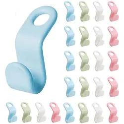 10 pezzi ganci appendiabiti salvaspazio armadio connettore gancio appendiabiti a cascata clip di estensione in plastica guardaroba cappotto organizzatore