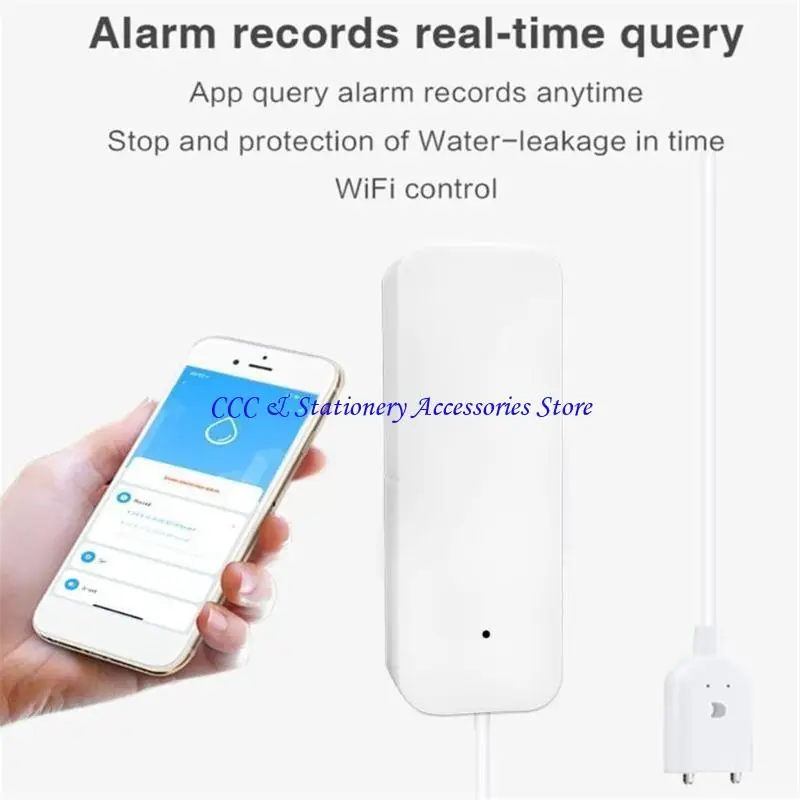Q1JC TUYA WIFI WIFI تسرب تسرب مستشعر الفيضان مستوى الكشف عن التدفق الخلاصة
