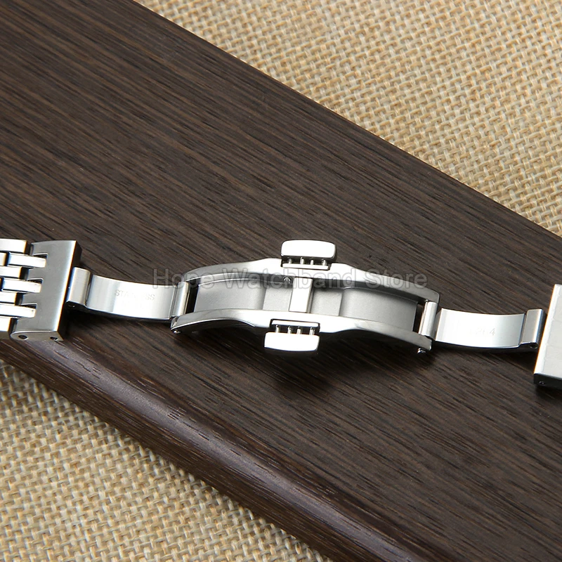 مقاوم للماء مقاوم للعرق جودة عالية الفولاذ المقاوم للصدأ ساعة اكسسوارات 19 مللي متر لتيسو لو لوكل T099207 T006407A T006428A T006407B