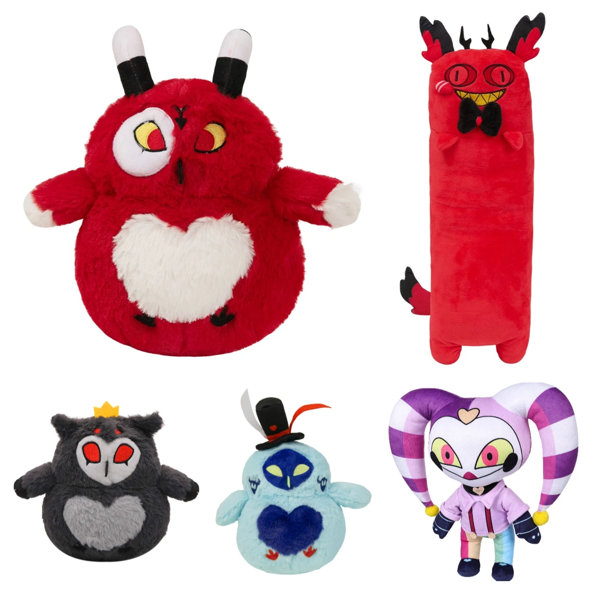 Alastor Cosplay Plush Anime Cartoon Cat Bird Asmodeus Plushies Fantasy Mascot Adult/Kids Birthday Xmas Gifts