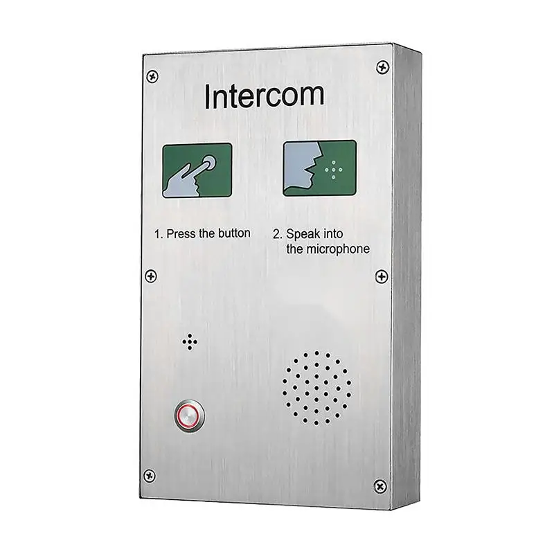 KNTECH KNZD-30 Audio Intercom System Audiphones Induction Loop Corded Telephone POE Network Connectivity for Emergency Help Gate