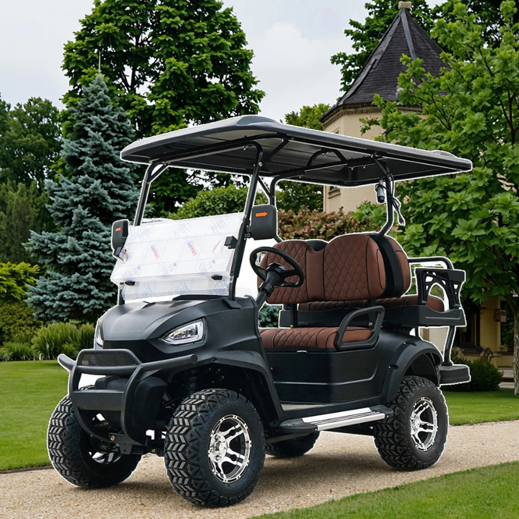 Off-road Mini Electric Golf Cart with 3.5-7 KW Motor, 90 Km Range, 5-6 Seats, CE Certified