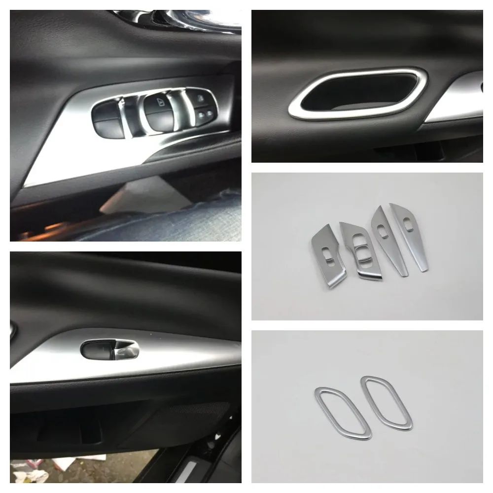 

For Nissan Altima Teana 2016 2017 2018 Accessories LHD Door Armrest Window Switch Control Protection Panel Cover Trim Interior