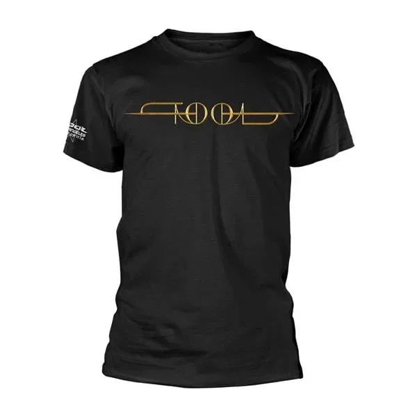 Tool Classic Gold Logo Print Cotton T-Shirt Progressive Metal Streetwear Unisex Crew Neck Short Sleeve Tee