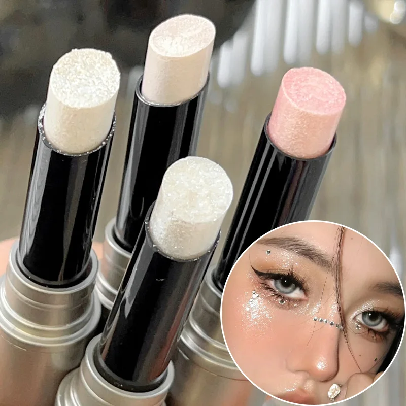 Bright Highlighter Stick Glitter Water Light Shimmer Pearlescent Eye Blush Face Contour Illuminator Brighten Make Up Cosmetics