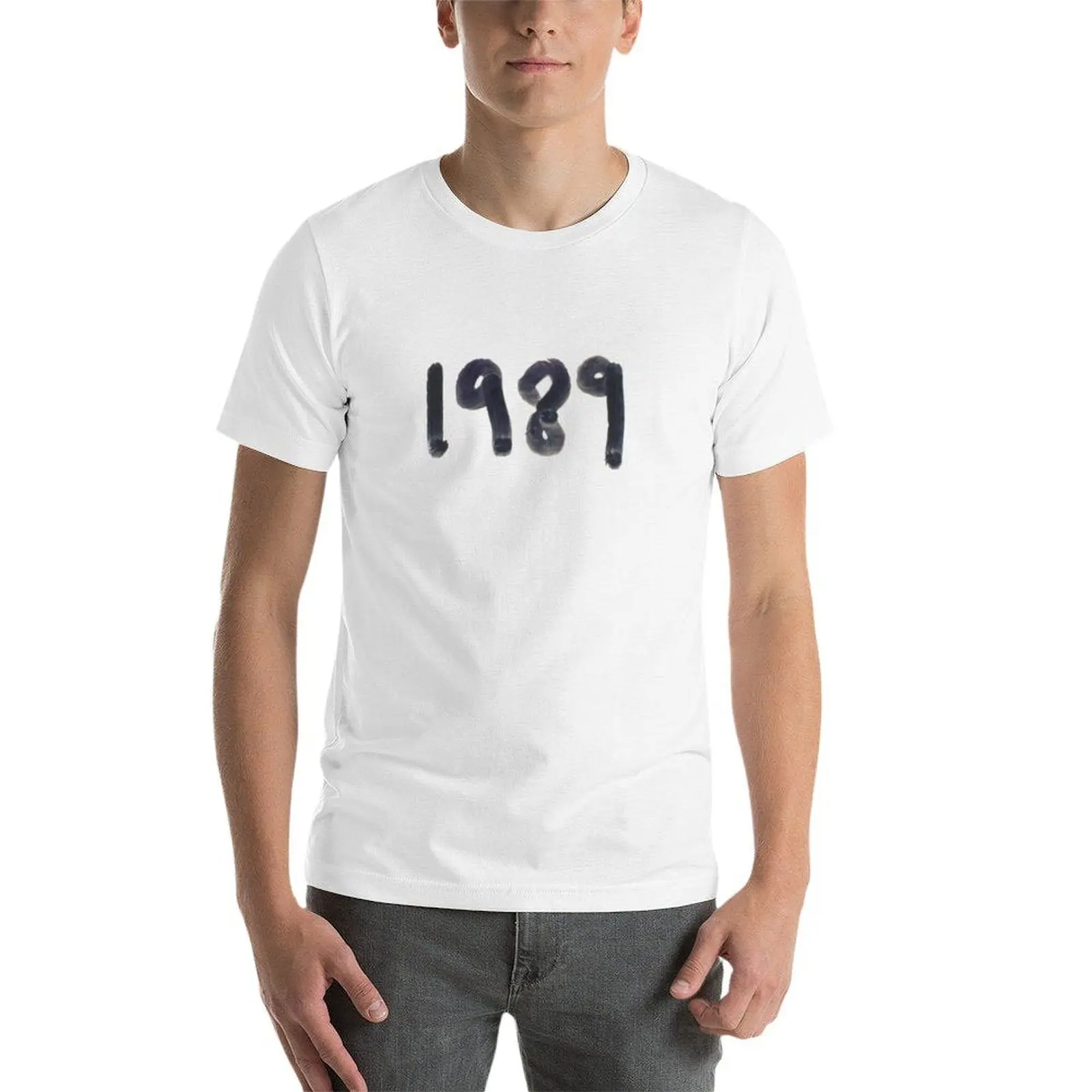 1989 camiseta camisetas para hombre paquete de algodón hombre camiseta de algodón pesado