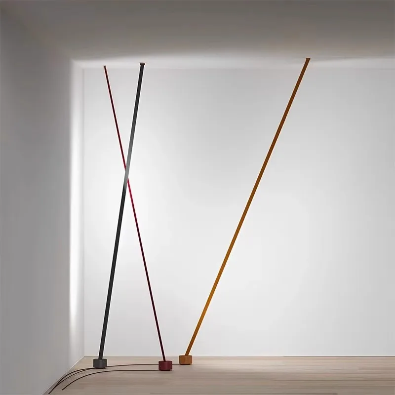 

Nordic Nylon Canvas Line Lamp Floor Lamps Homestay Model Room Designer Creative Art Decoration Floor To Ceiling Lighting Fixture