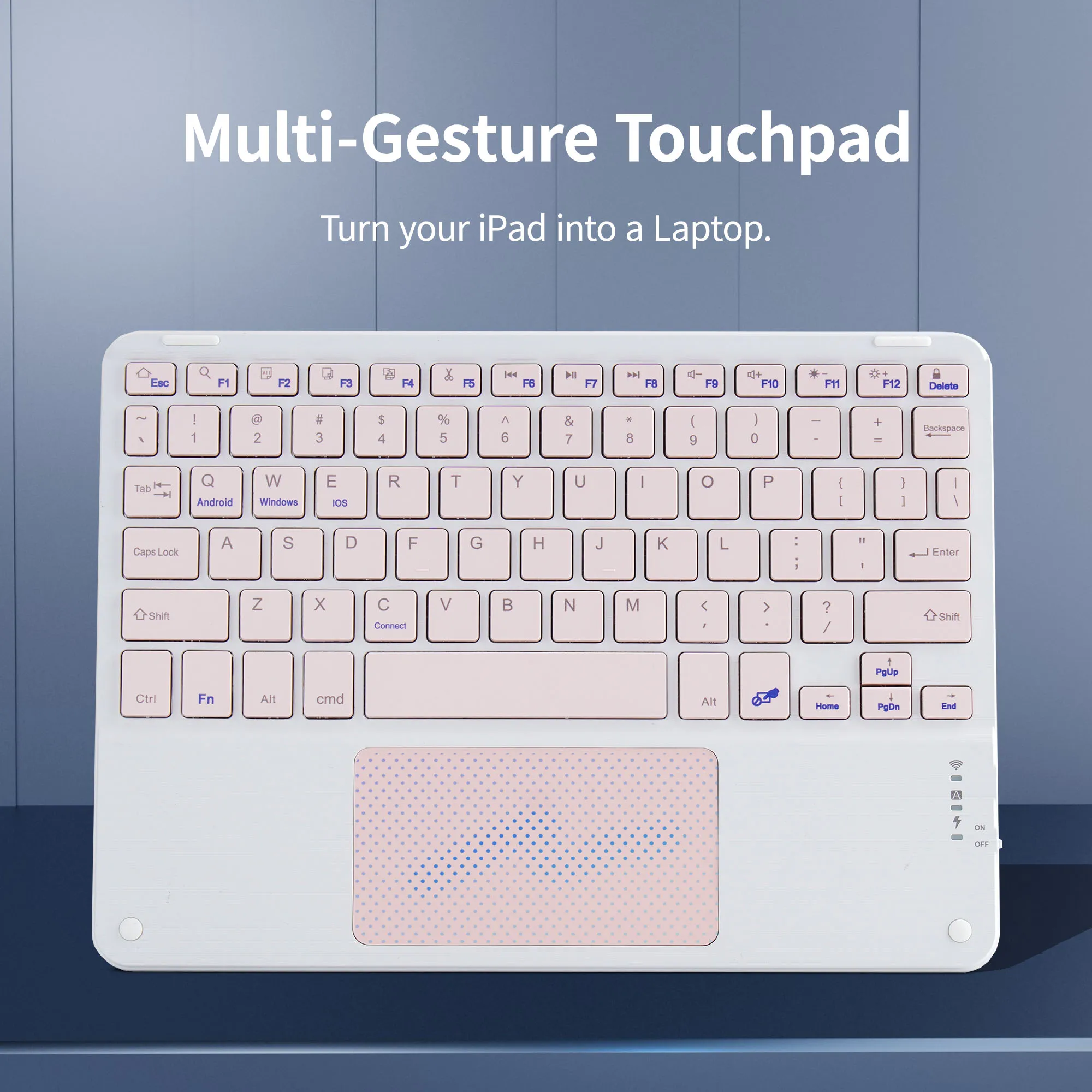 حافظة هواء IPad مع لوحة مفاتيح ، Pro 11 ، M2 ، 4 ، الجيل الأول ، الهواء ، الجيل الخامس ، الجيل الرابع ، 3 أجهزة اتصال ، 11 بوصة