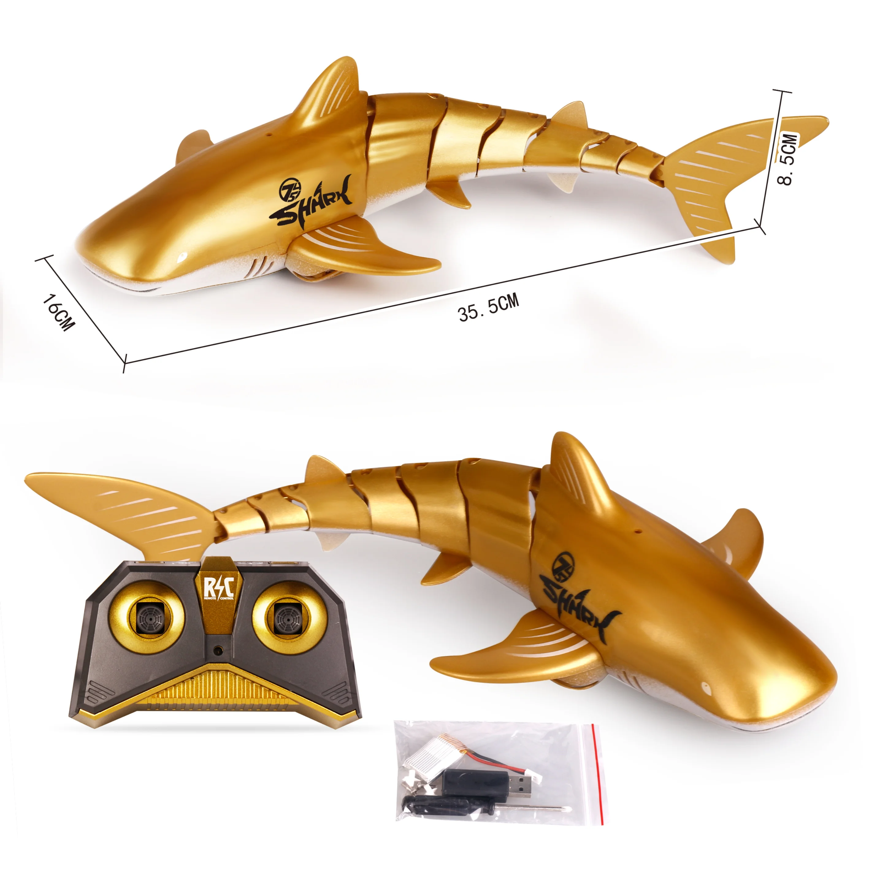 Funny RC Shark Toy Remote Control Animals Robots Bath Tub Pool Electric Toys for Kids Boys Children Cool Stuff Sharks Submarine