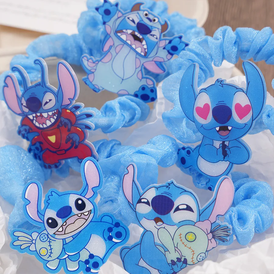 Disney's new Stilzi's hair circle high-end touching animation large intestine hair circle cartoon children's hair rope