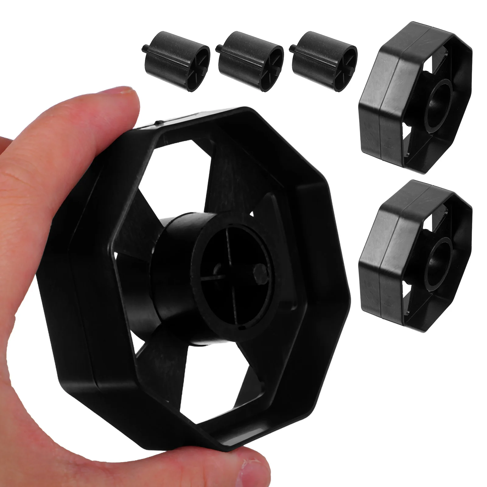 

3 set Adhesive Dispenser Core Rolling Wheel Replacement For Desktop Tape Holder Reduces Friction Movable Roller Core Compatible