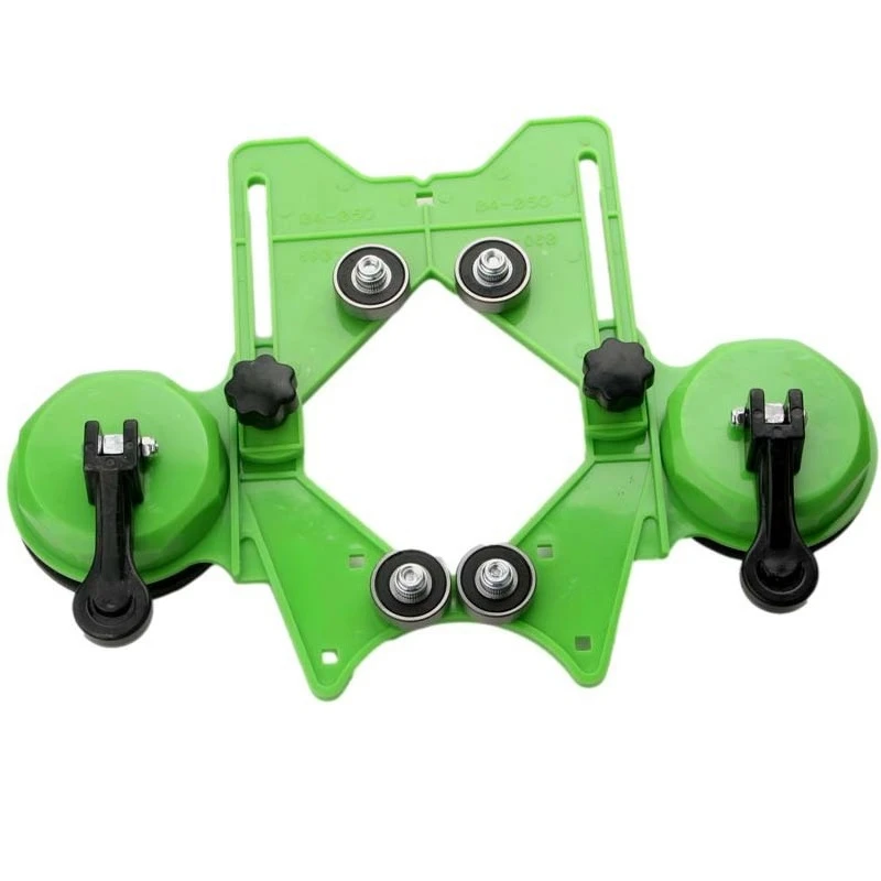 Glass tile suction cup positioning hole opener positioner auxiliary tool