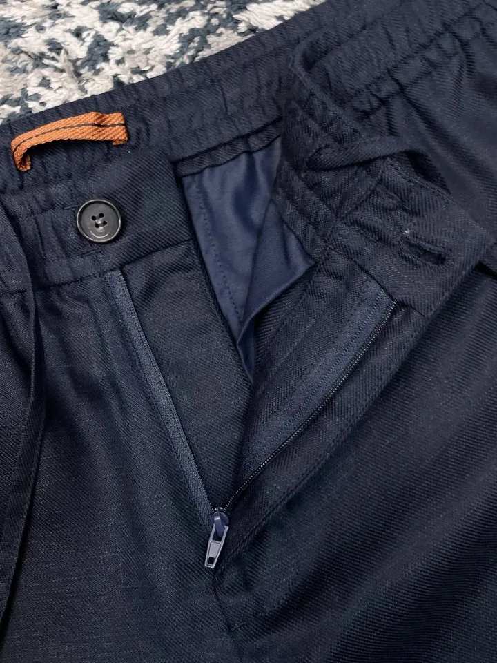 ZEG Mens Old Money Style Spring Summer Linen Straight Shorts Elastic Waist Internal Drawstring Zipper Button Closure Dual Pocket