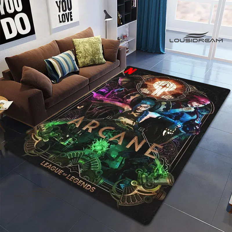 Arcane: League of Legends cartoon printed carpet carpets for bed room living room decoration area rug Cute carpet